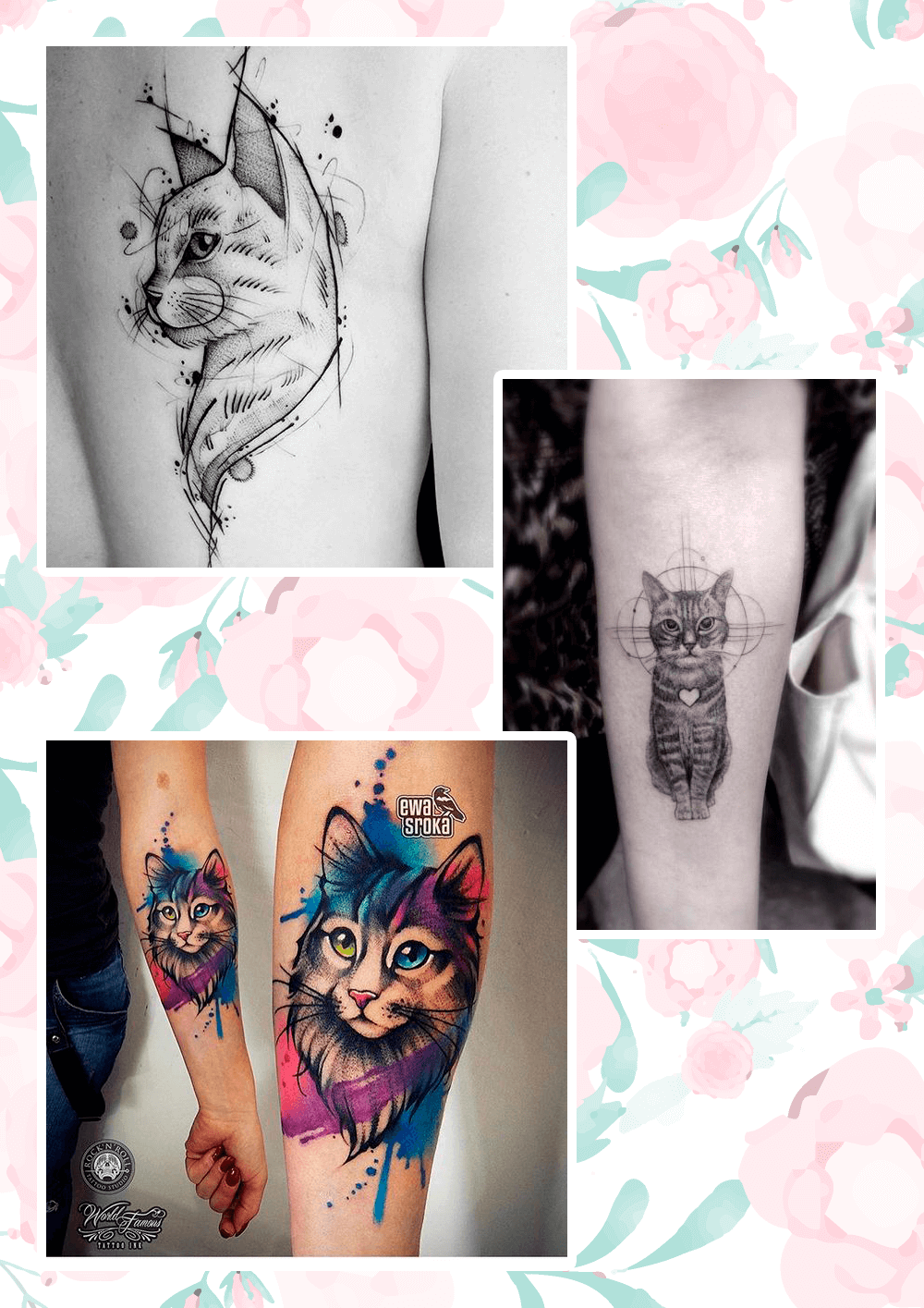 Inspiração: Tatuagem de Gatinhos